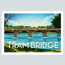Load image into Gallery viewer, The Old Tram Bridge in Preston Vintage Travel Poster Print