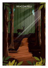 Load image into Gallery viewer, Beacon Fell Country Park, Goosnargh, Lancashire Travel Poster Print