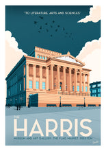 Load image into Gallery viewer, The Harris Museum Vintage Travel Poster Print