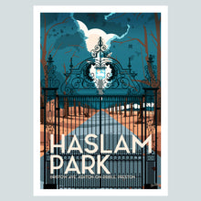Load image into Gallery viewer, Haslam Park in Preston Vintage Travel Poster Print