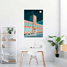 Load image into Gallery viewer, Old Docks House Preston Vintage Travel Poster Print