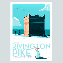 Load image into Gallery viewer, Rivington Pike, Chorley Poster Print
