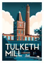 Load image into Gallery viewer, Tulketh Mill in Preston Vintage Travel Poster Print