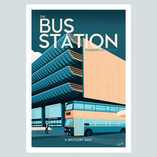 Load image into Gallery viewer, Preston Bus Station Vintage Travel Poster Print