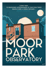 Load image into Gallery viewer, Moor Park Observatory in Preston Vintage Travel Poster Print