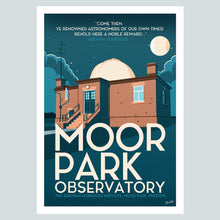 Load image into Gallery viewer, Moor Park Observatory in Preston Vintage Travel Poster Print