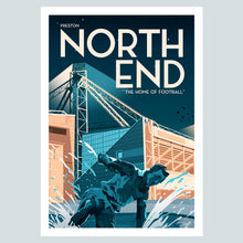 Load image into Gallery viewer, Preston North End Deepdale Stadium Vintage Travel Poster Print