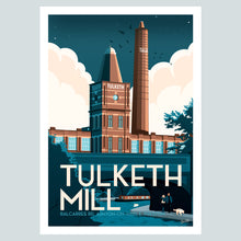 Load image into Gallery viewer, Tulketh Mill in Preston Vintage Travel Poster Print