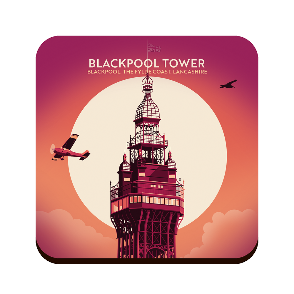 Blackpool Tower Drinks Coaster