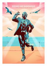 Load image into Gallery viewer, Bring Me Sunshine, Eric Morecambe Statue, Morecambe, Lancashire Travel poster
