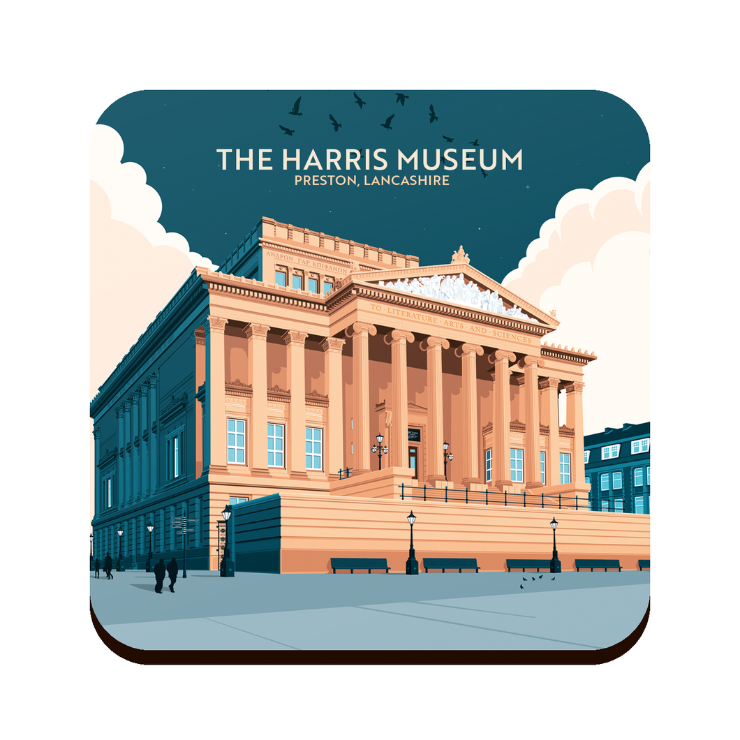 The Harris Museum Drinks Coaster