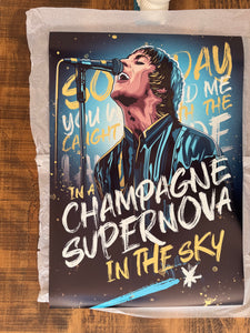 Champagne Supernova, Oasis Poster Print
