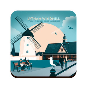 Lytham Windmill, Lytham Drinks Coaster