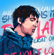 Load image into Gallery viewer, Don&#39;t look back in anger, Oasis Poster Print
