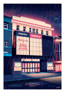 The Odeon Cinema, Church St. Preston Travel Poster Print