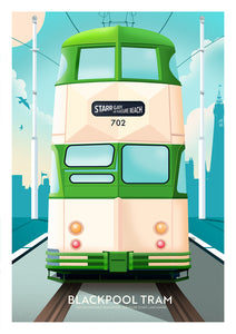 Blackpool Tram Travel poster