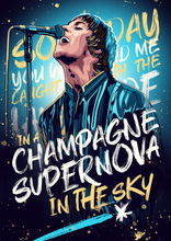 Load image into Gallery viewer, Champagne Supernova, Oasis Poster Print

