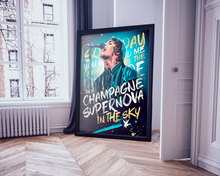 Load image into Gallery viewer, Champagne Supernova, Oasis Poster Print
