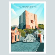 Load image into Gallery viewer, Clitheroe Castle, Lancashire Travel poster
