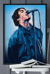 Liam Gallagher Oasis Portrait print