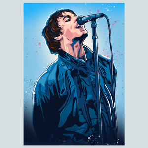 Liam Gallagher Oasis Portrait print