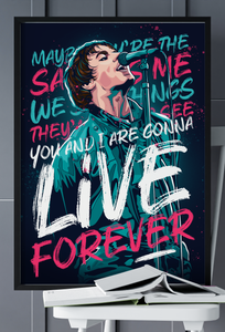 Live Forever, Oasis Poster Print
