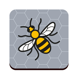 Manchester Bee Manchester Drinks Coaster
