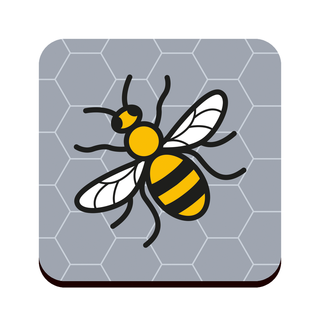 Manchester Bee Manchester Drinks Coaster
