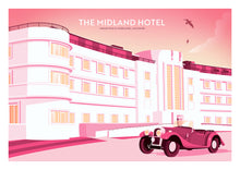 Load image into Gallery viewer, The Midland Hotel, Morecambe, Lancashire Travel poster
