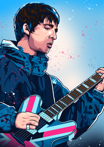 Noel Gallagher Oasis Portrait print