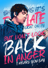 Load image into Gallery viewer, Don&#39;t look back in anger, Oasis Poster Print
