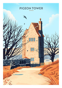 Pigeon Tower, Rivington Travel poster