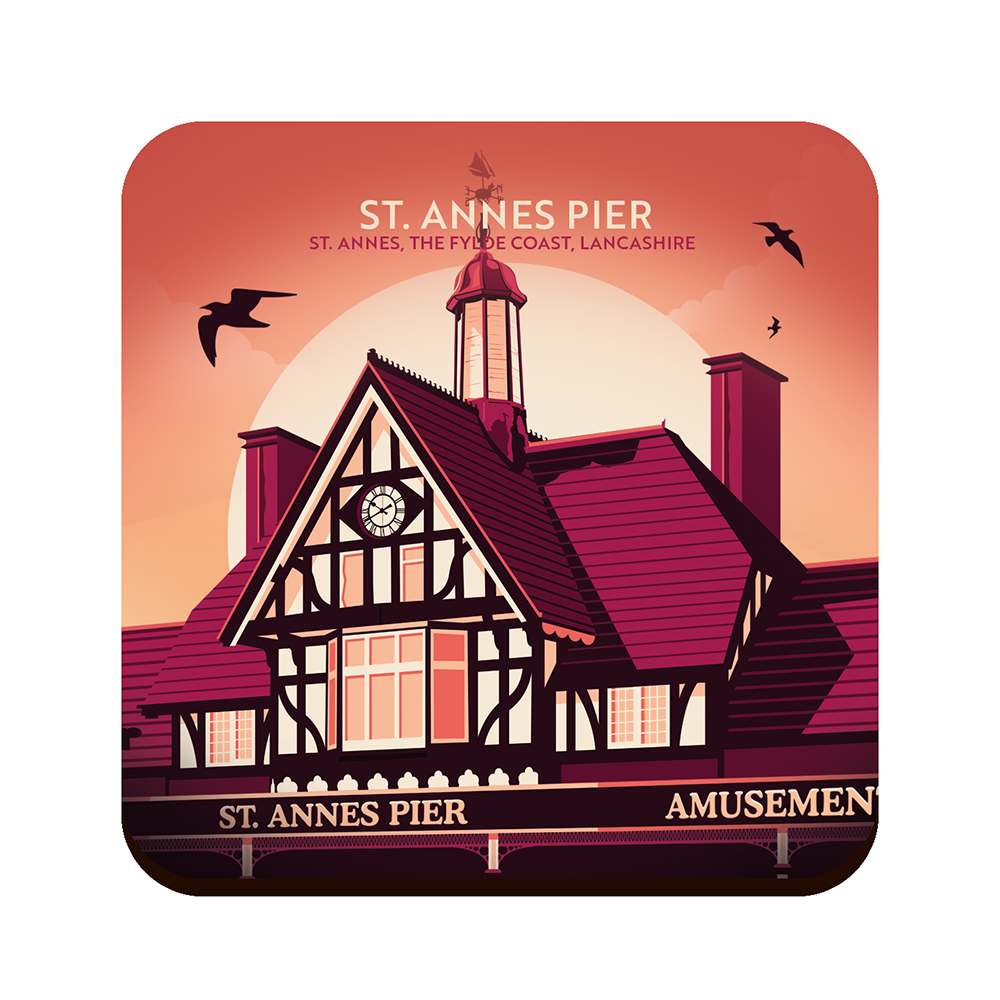 St Annes Pier, Drinks Coaster