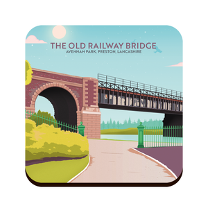 The Old Railway Bridge, Miller Park, Preston Drinks Coaster
