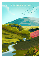 Load image into Gallery viewer, Trough of Bowland, Forest of Bowland, Lancashire Travel poster
