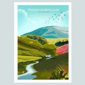Trough of Bowland, Forest of Bowland, Lancashire Travel poster