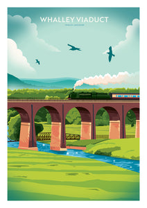 Whalley Viaduct, Whalley Lancashire Travel poster