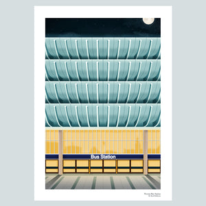 Preston Bus Station Poster Print