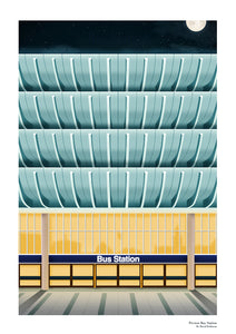 Preston Bus Station Poster Print