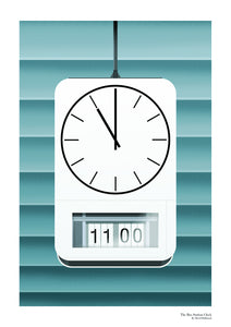 Preston Bus Station clock Poster Print
