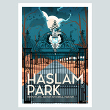 Load image into Gallery viewer, Haslam Park in Preston Vintage Travel Poster Print

