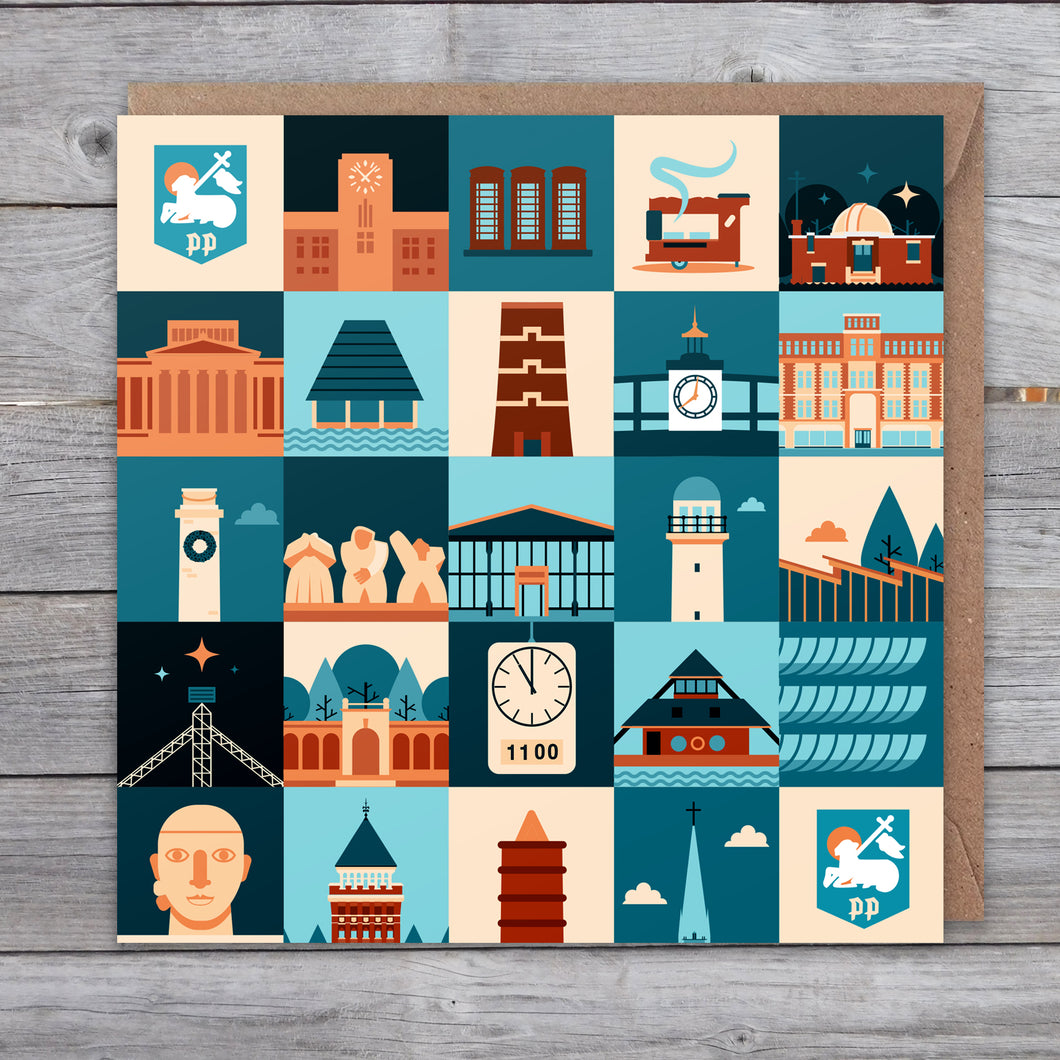 Iconic Preston Greetings Card