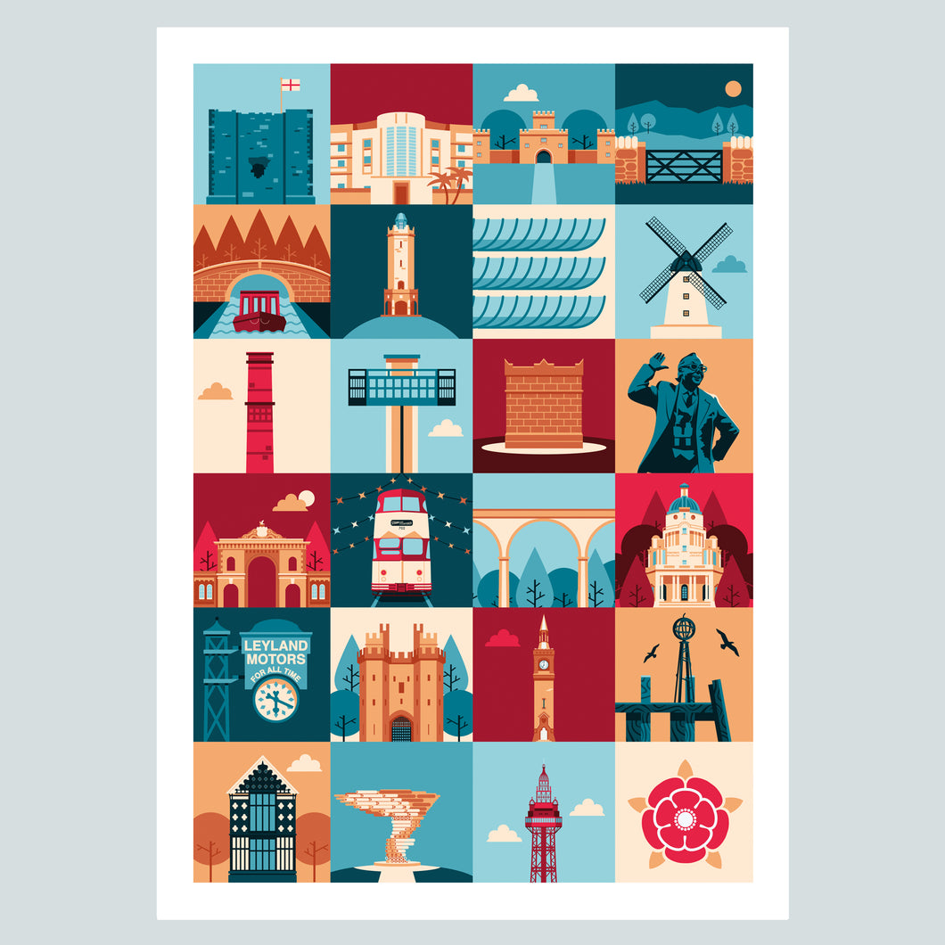 Iconic Lancashire print