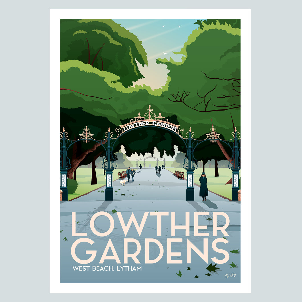 Lowther Gardens Lytham Poster Print