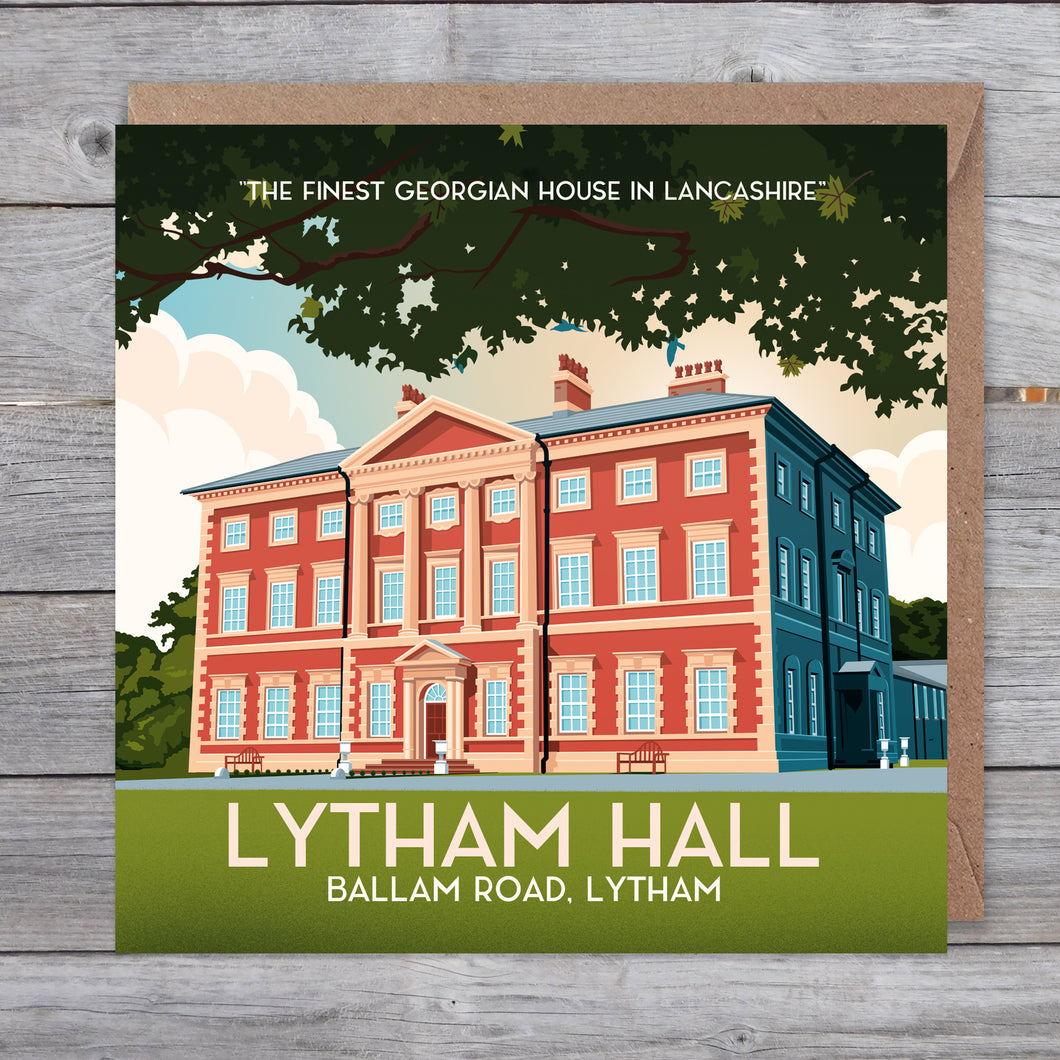 Lytham Hall, Lytham greetings card