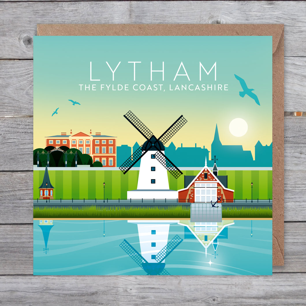 Lytham montage greetings card