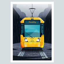 Load image into Gallery viewer, Manchester Tram (Piccadilly) Poster Print (new version)
