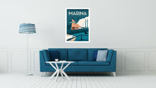 Load image into Gallery viewer, Preston Marina Vintage Travel Poster Print

