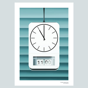 Preston Bus Station clock Poster Print