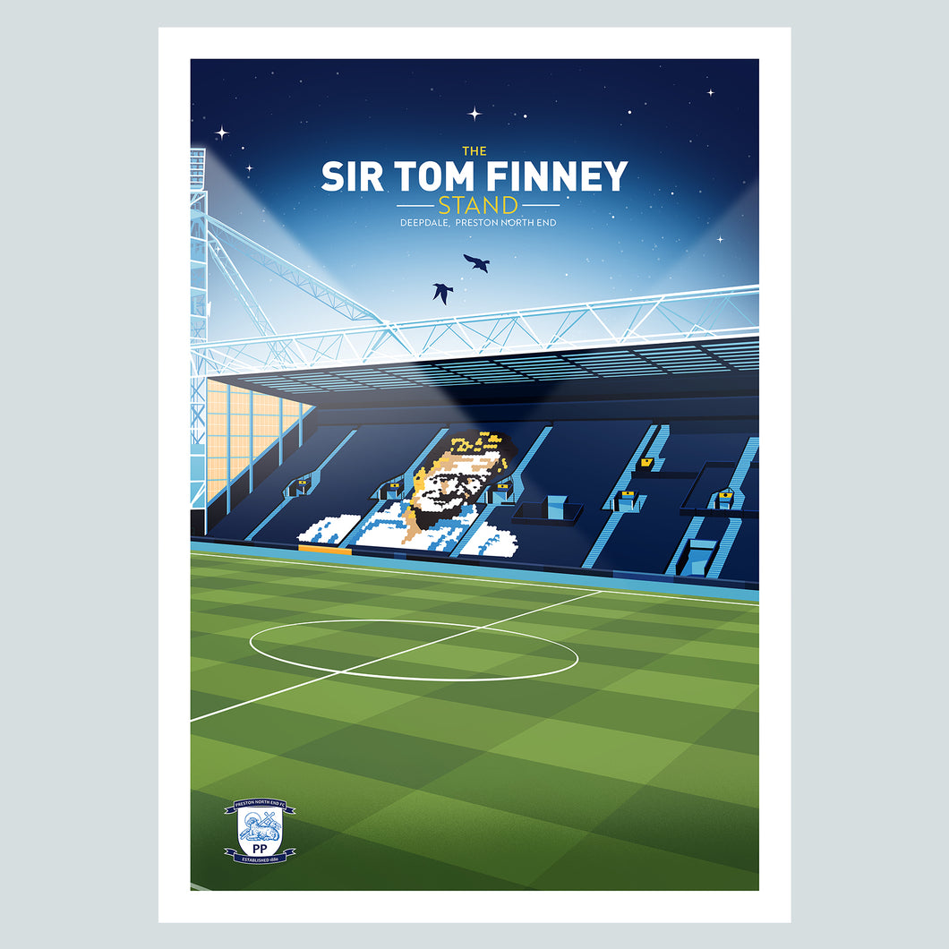 The Sir Tom Finney Stand, Preston North End Limited Edition Print